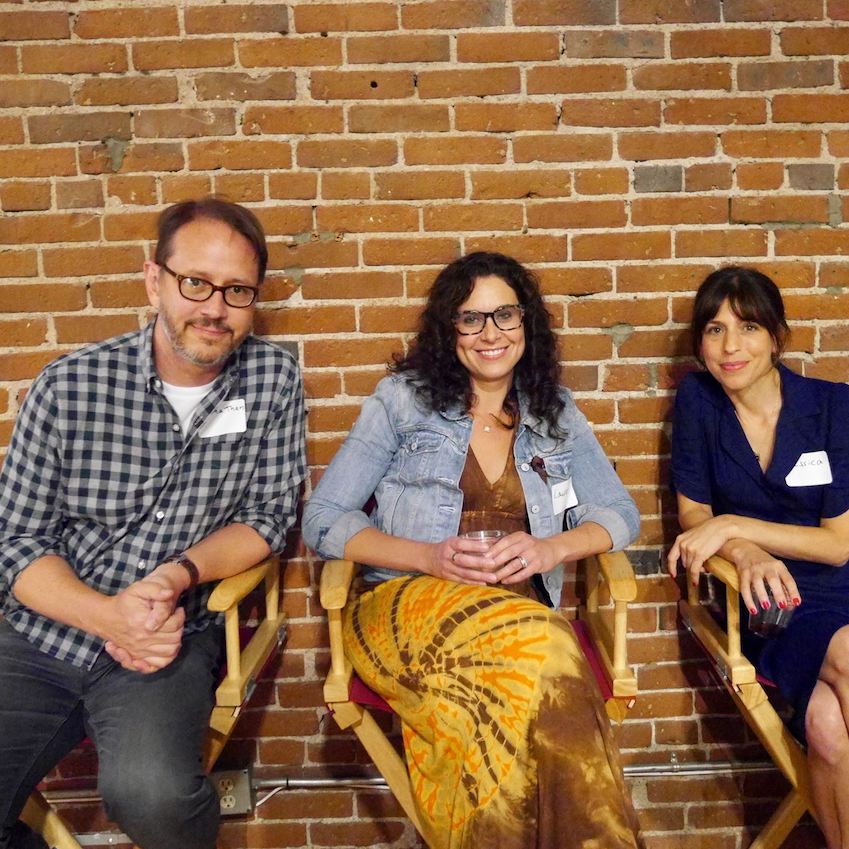 Showrunners Jessica Goldberg (The Path), Insatiable's Lauren Gussis and Blackish's Jonathan Groff Showrunner Panel